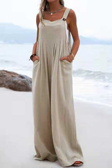 Sophia Salopette Woman – Bohemian Style, Loose Pants and Light Spaghetti Straps