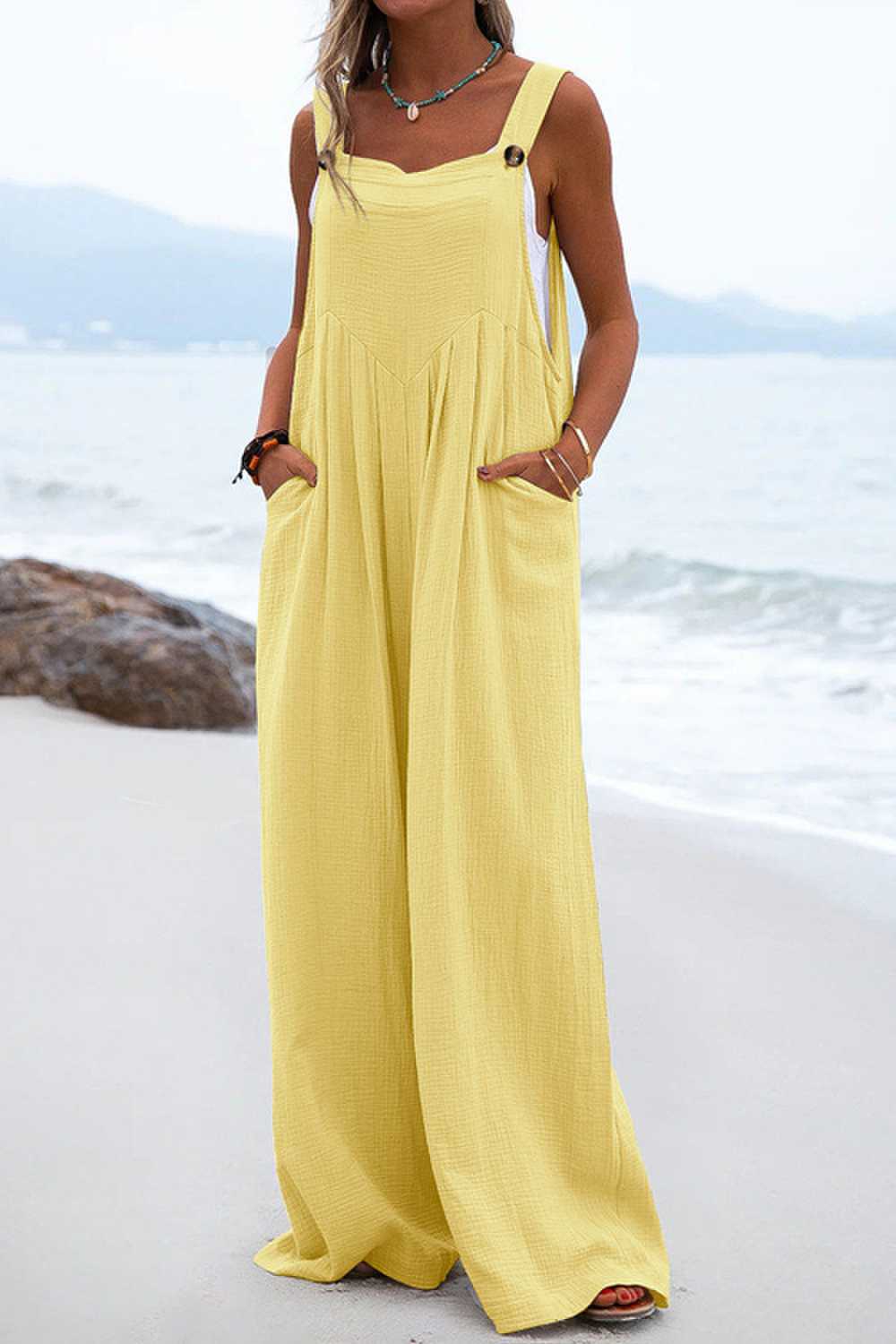 Bohemian Overalls Women Sophia – Loose and Airy Fit with Comfortable Spaghetti Straps