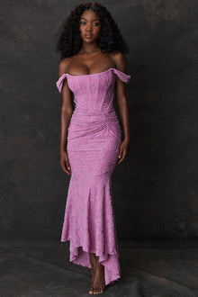 Catalina Evening Dress Woman – Elegant Lace Dress with Feminine Cut for Special Occasions