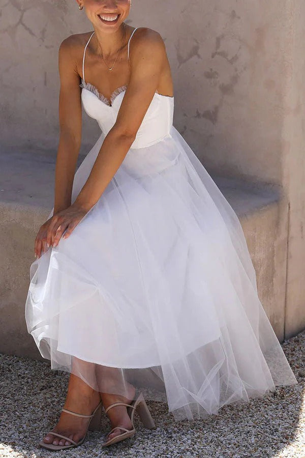 Ariana Robe Maxi Femme – Elegant Long Summer Dress Sleeveless with Round Neckline