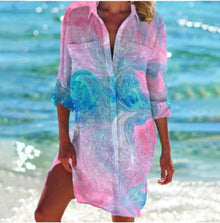 Ophelia Women's Beach Tunic – Flowing Summer Dress for Holidays & Leisure