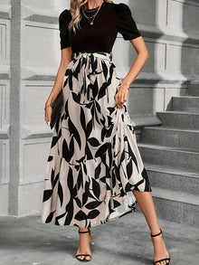 Lulu Floral Dress Woman – Round Neck & Floral Print Ideal Spring-Summer