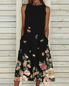 Alexandra Summer Dress Woman – Light & Elegant Floral Midi Dress for Sunny Days