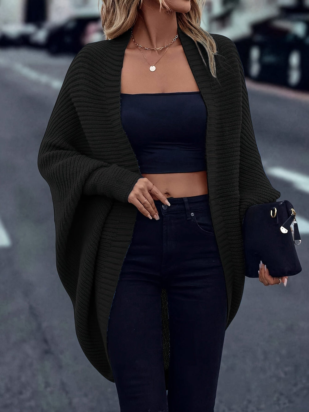 Madison Cardigan Knitted Oversize for Women – Soft Winter Layer with Relaxed Fit and Front Opening