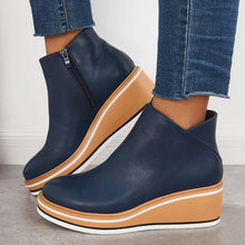 Felise Women's Ankle Boots – Elegant Platform Sole Boots with Zipper, Comfortable and Durable