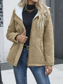 Teresa Coat Woman – Long Warm Lined Winter Coat with Elegant Finish & Fitted Cut
