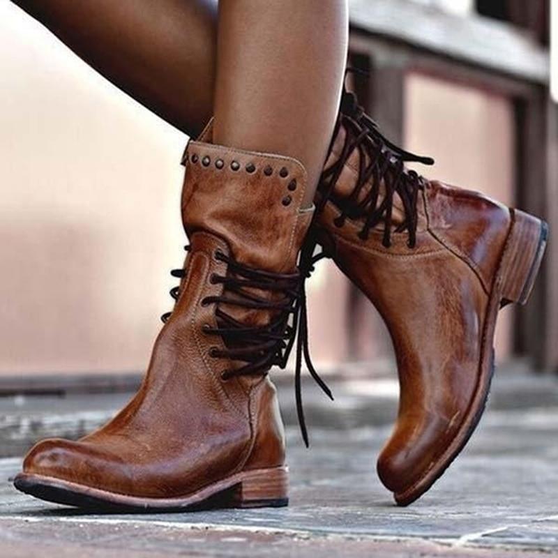 Winter Boots Women Alayna with Block Heels – Elegant and Comfortable High Boots with Stability Support