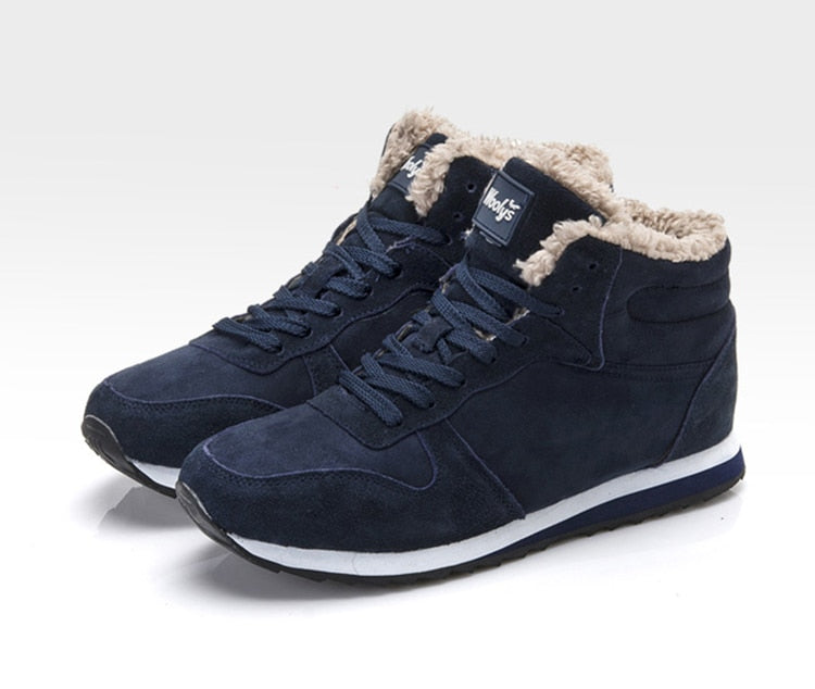 Niel Winter Boots for Men – Warm and Insulated Suede Design with Durable Grip Rubber Sole