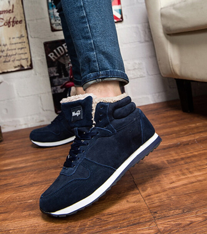 Niel Winter Boots for Men – Warm and Insulated Suede Design with Durable Grip Rubber Sole