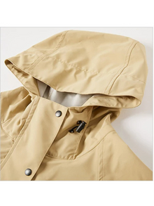 Malia Women's Waterproof Jacket – Lightweight Windbreaker with Adjustable Hood & Practical Pockets