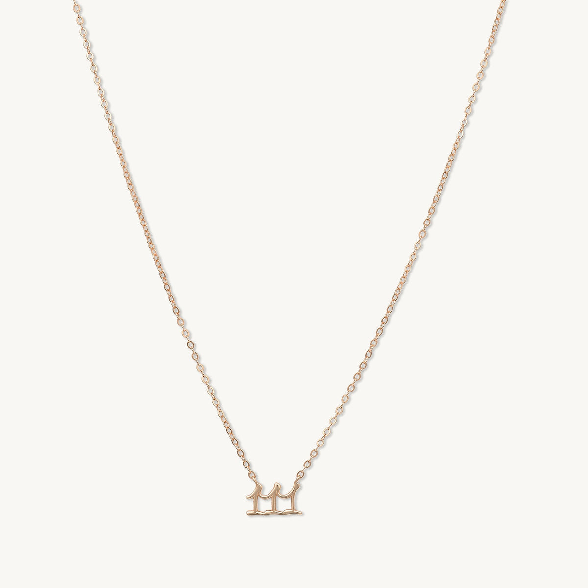 111 Angel Number Pendant Necklace