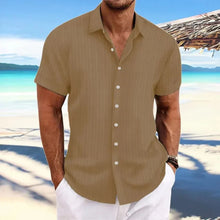 Luke Men's Shirt – Classic Short Sleeve Shirt with Modern Fit for a Casual Summer Look