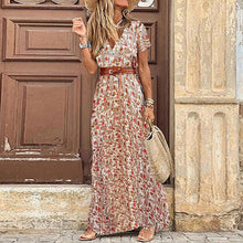 Susan Robe Fleurie Femme – Elegant V-Neck Dress in Polyester with Comfortable Fit and Chic Style