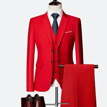 David Men's Costume – Elegant 3-Piece Suit, Breathable & Comfortable for Weddings & Business