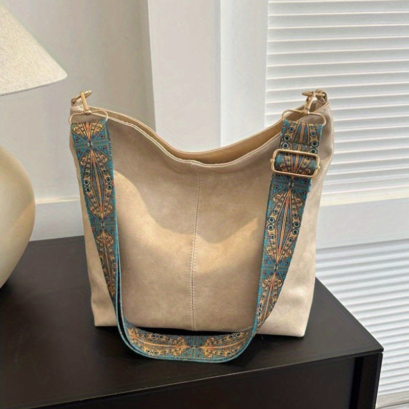 Sac Bandoulière Femme Wanda – Elegant Bag in PU with Zipper Closure & Compact Daily Format