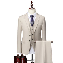 David Men's Costume – Elegant 3-Piece Suit, Breathable & Comfortable for Weddings & Business
