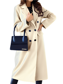 Vivian Double-Breasted Coat for Women – Elegant and Warm Winter Jacket with Soft Lining and Refined Cut