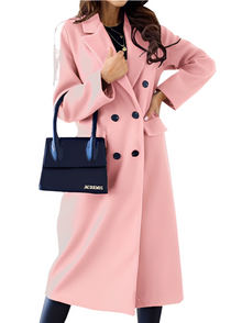 Vivian Double-Breasted Coat for Women – Elegant and Warm Winter Jacket with Soft Lining and Refined Cut