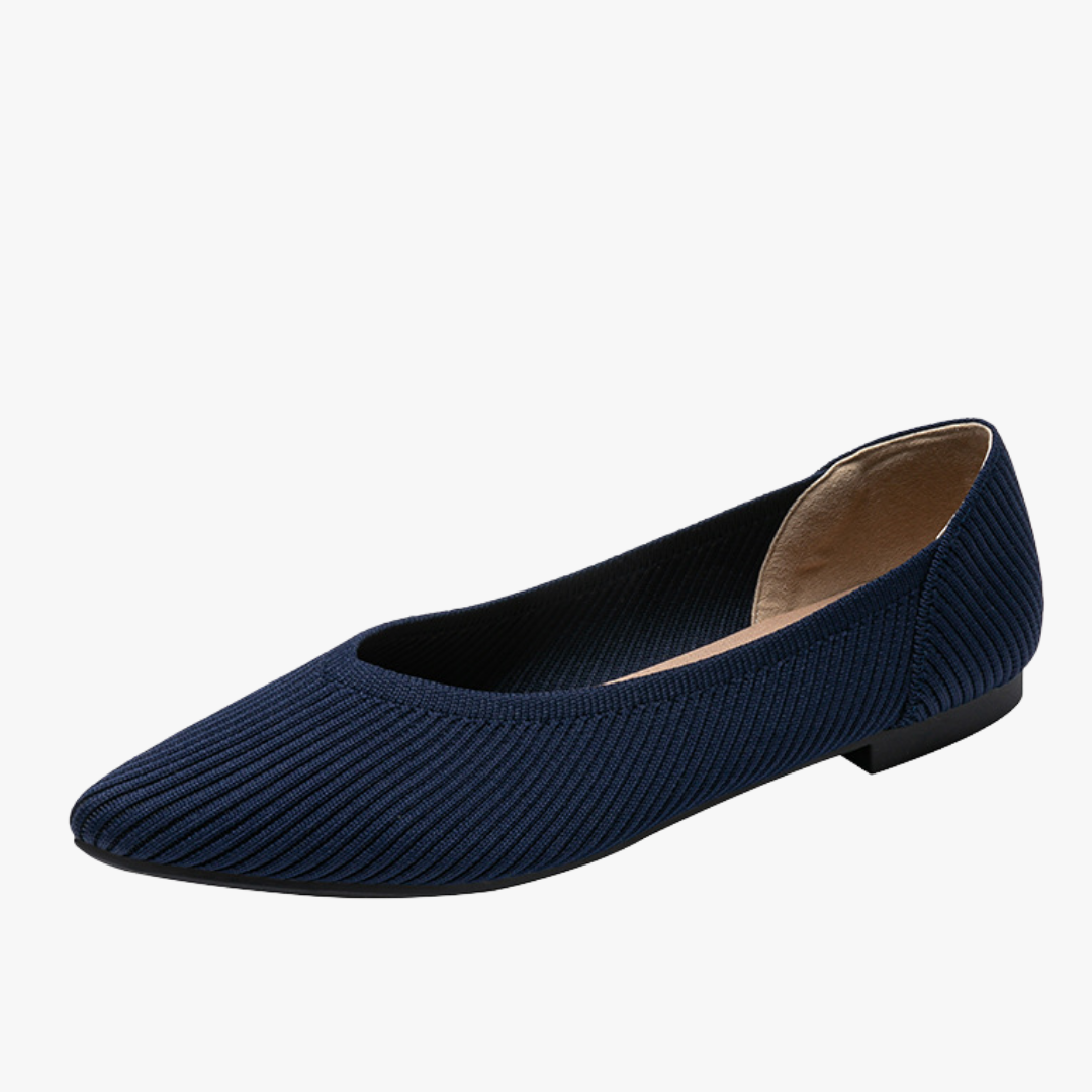 Faye Pointed Women's Ballet Flats – Comfortable Mesh Slip-On Ballet Flats with Soft Sole