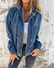 Zipped Velvet Jacket Danna Women – Warm, Stylish and Comfortable with Hood