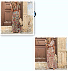 Susan Robe Fleurie Femme – Elegant V-Neck Dress in Polyester with Comfortable Fit and Chic Style