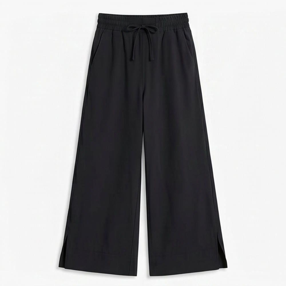 Veluna – Effortless Wide-Leg Crop Pants