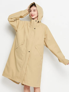 Malia Women's Waterproof Jacket – Lightweight Windbreaker with Adjustable Hood & Practical Pockets