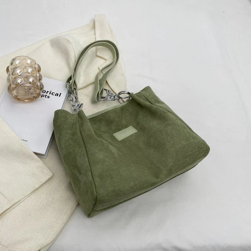 Freyja Women's Bag – Casual & Elegant Suede Bag with Modern Design