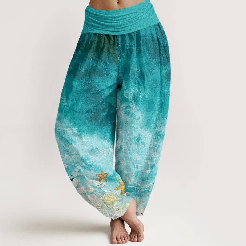 Cotton Ocean Harem Pants
