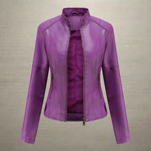 Diana Women's Leather Jacket – Elegant Regular Fit with Zipped Pockets & Zipper Closure