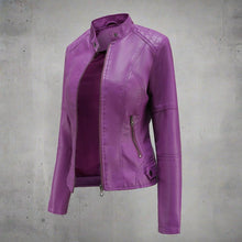 Diana Women's Leather Jacket – Elegant Regular Fit with Zipped Pockets & Zipper Closure