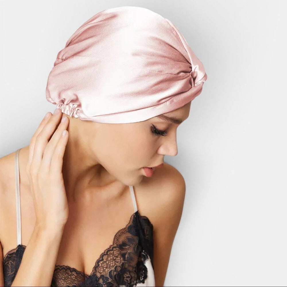 Premium Mulberry Silk Sleep Bonnet