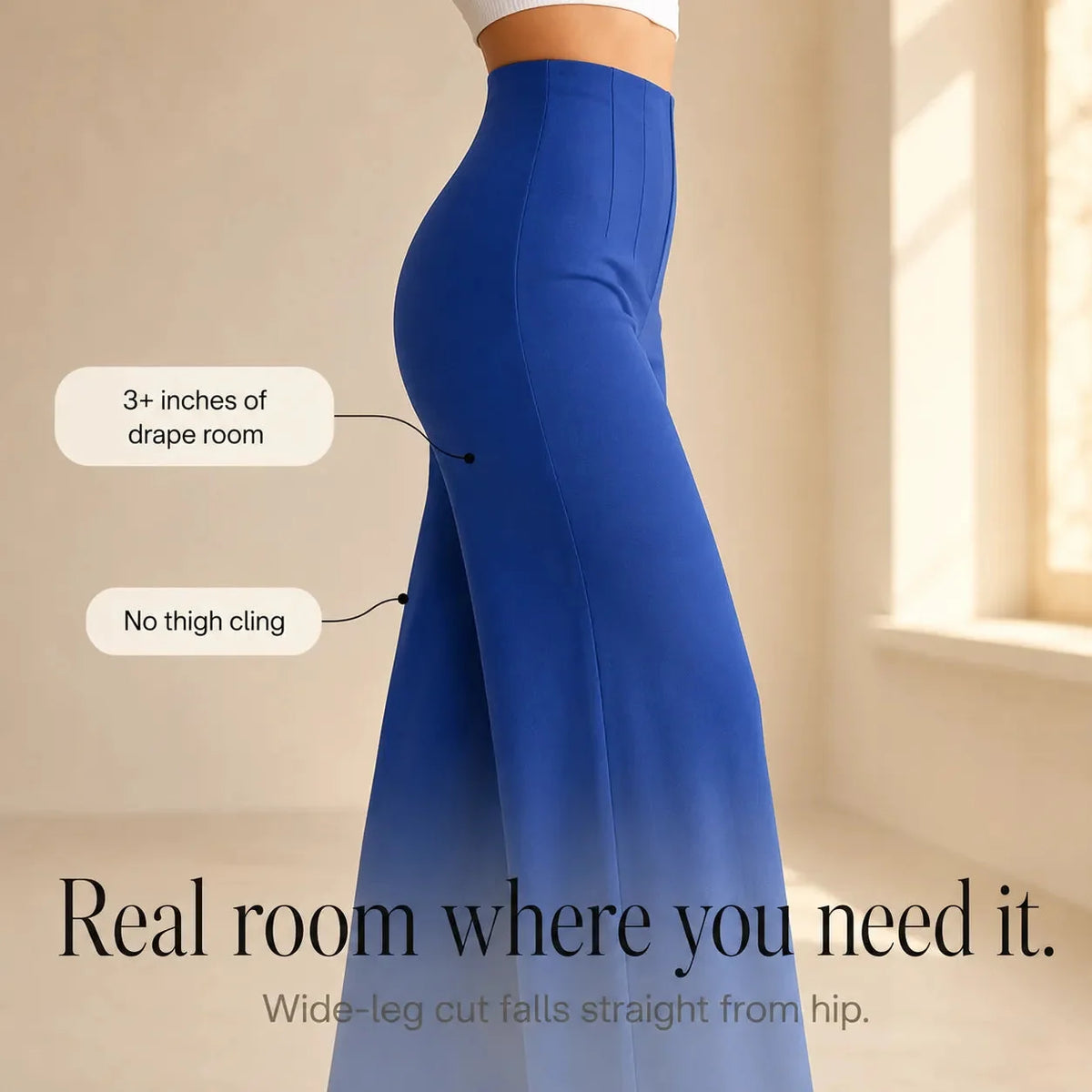 Velora – High-Waist Wide-Leg Pants for Women