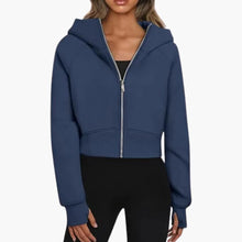 Sophie Laurent | Cropped Zip Hoodie For Women