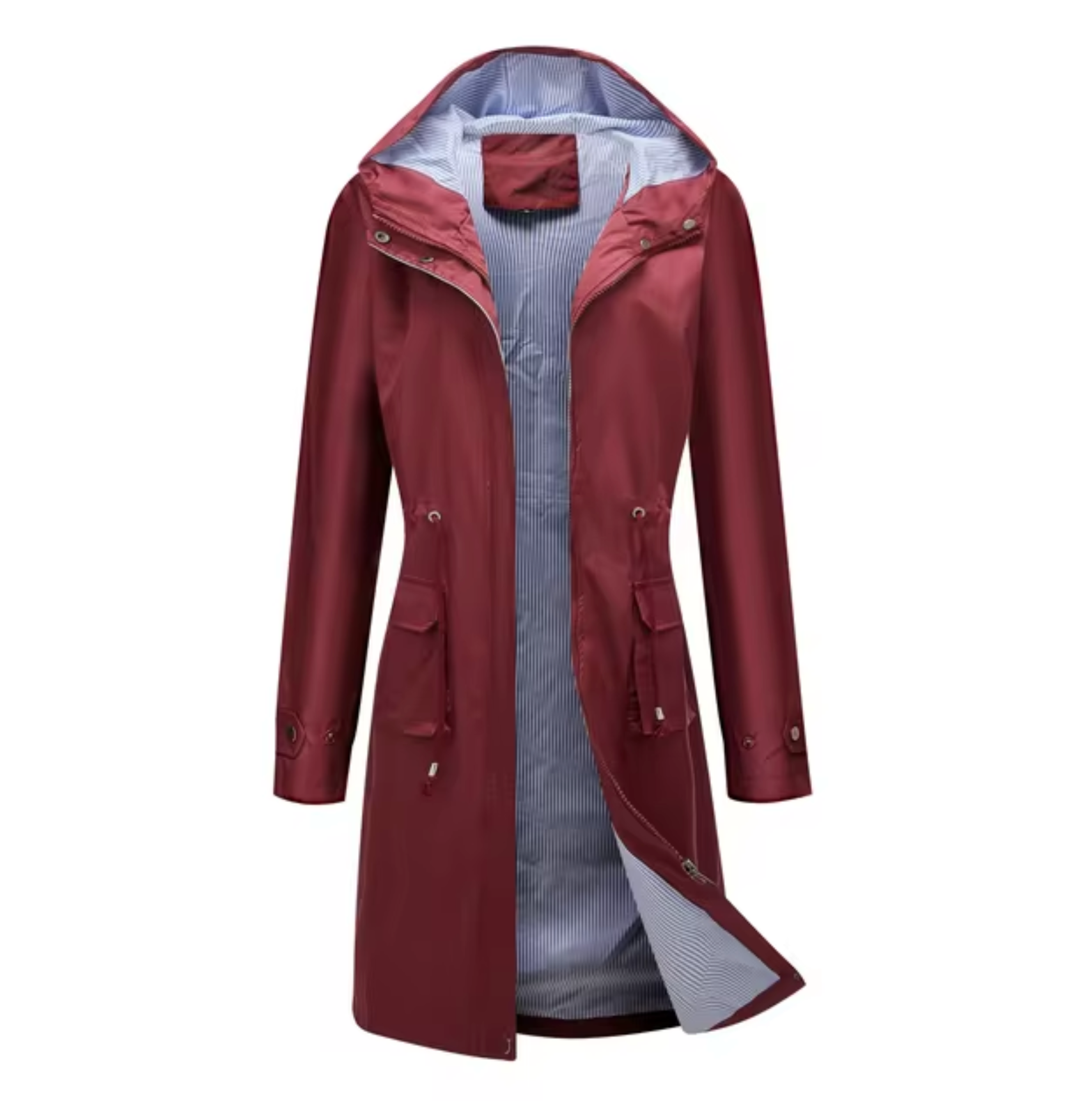Adelaide Women's Coat – Long Waterproof Jacket with Hood & Breathable Feminine Cut