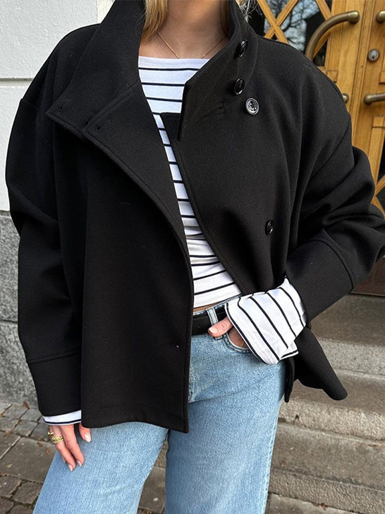 Arianna Short Coat Woman – Elegant & Warm Double-Breasted Jacket with Timeless Style