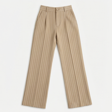 Solène High-Waisted Striped Wide-Leg Trousers for Effortless Polish