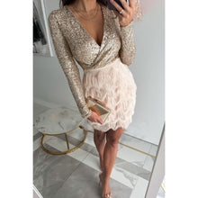 Edna Sequin Evening Dress – Elegant with Fringes & Comfortable Stretch Fabric
