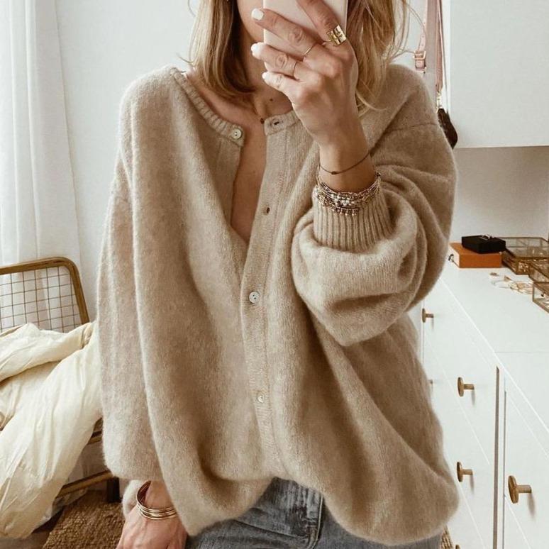 Lindy Cardigan Oversize Woman – Soft Cardigan with Buttons & Modern Casual Cut