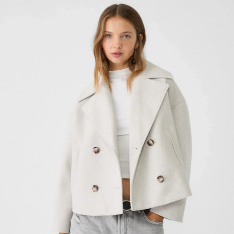 Addison Women's Jacket – Elegant Short Coat with Double Breasted Modern Style