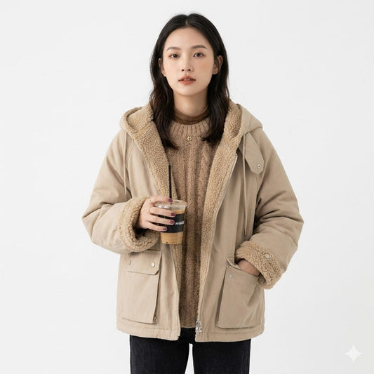 Amélie Sinclair | Sherpa Hooded Winter Jacket For Women