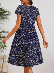 Katie Summer Dress Woman – Light Floral Dress in Polyester with Comfortable Fit