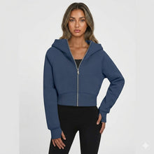 Sophie Laurent | Cropped Zip Hoodie For Women