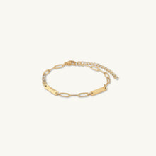 2 Bar Paper link Engraved Bracelet