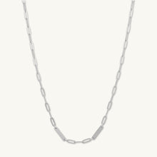 2 Bar Paper link Engraved Necklace