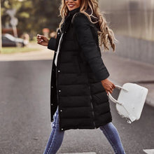 Evie Long Down Jacket Women – Warm Winter Coat with Hood & Slim Lightweight Cut
