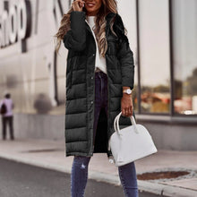 Evie Long Down Jacket Women – Warm Winter Coat with Hood & Slim Lightweight Cut
