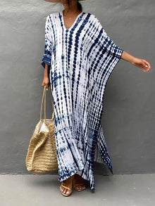 Janne Robe Caftan Long Dress Woman – Lightweight and Flowing Summer Maxi Dress with Chic Bohemian Style