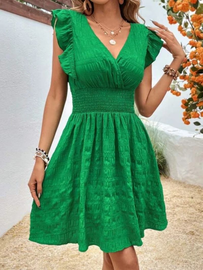 Naomi Summer Dress Woman – Elegant Flared Dress with Light Cut and Natural Look