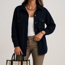 Kayleigh Women's Over Shirt – Beige Oversize with Straight Cut, Chic & Casual Style